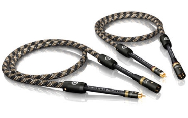 Viablue NF-S1 Quattro Silver XLR - Cinchkabel XLR-RCA männlich (male) Mono-Version Kabel (1 Paar)