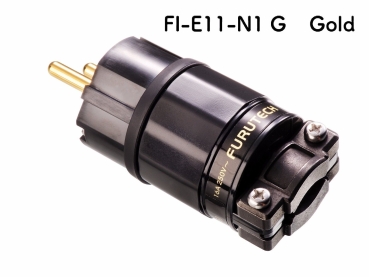Furutech FI-E11-N1-G FI-E11-N1 G Schukostecker Netzstecker Gold (1 Stk.)