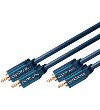 20,00m Clicktronic Casual Cinch Stereo Kabel 20,0m 20m