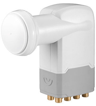 Goobay Octo 8fach switch LNB; 0,1dB Rauschmass vergoldete F-Anschlüsse