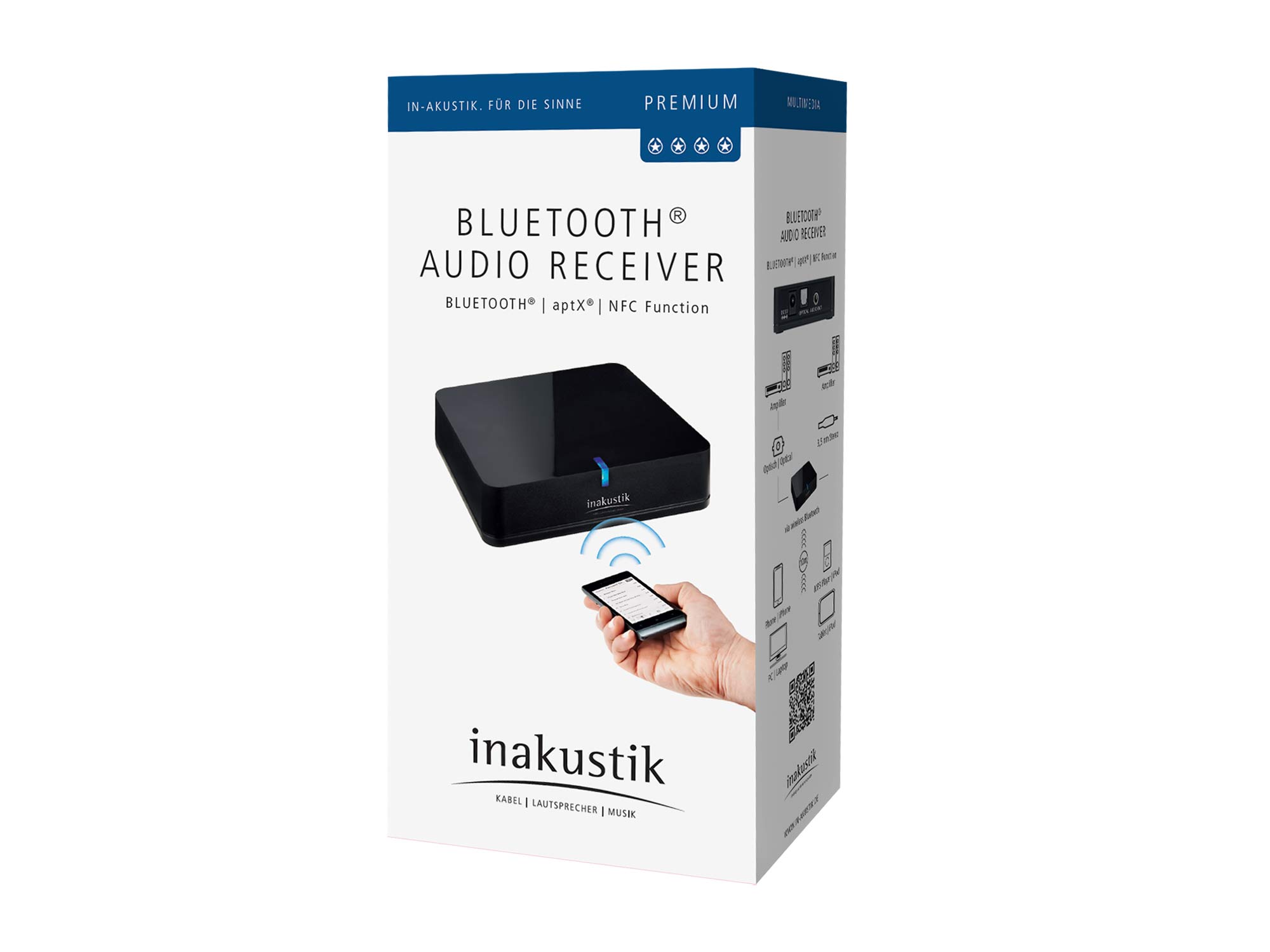 kabelworld - Inakustik Premium Bluetooth Audio Receiver aptX