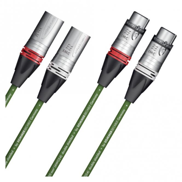 Sommer Cable NF-Phonokabel Stereo-Paar Albedo, 2 x 0,20 mm² | EMC-Spezial-XLR / EMC-Spezial-XLR, NEUTRIK - Kopie