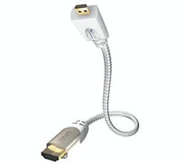 0,75m Inakustik Premium High Speed HDMI Kabel mit Ethernet | Micro 0,75m