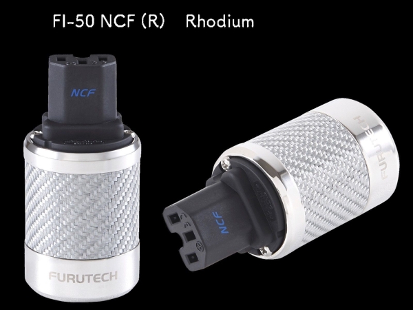 Furutech FI-50 NCF (R) Kaltgerätebuchse IEC C14 Kaltgerätekupplung Rhodium (1 Stk.)