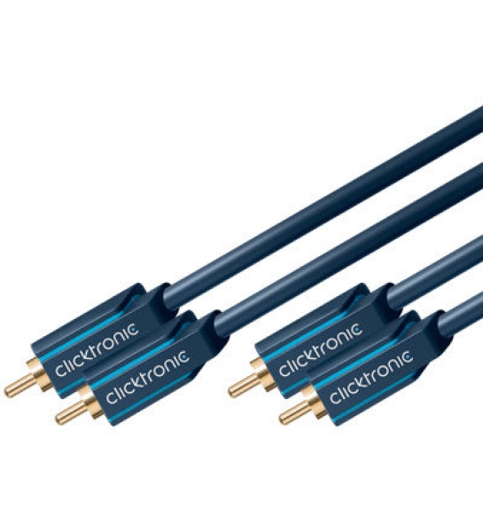 20,00m Clicktronic Casual Cinch Stereo Kabel 20,0m 20m