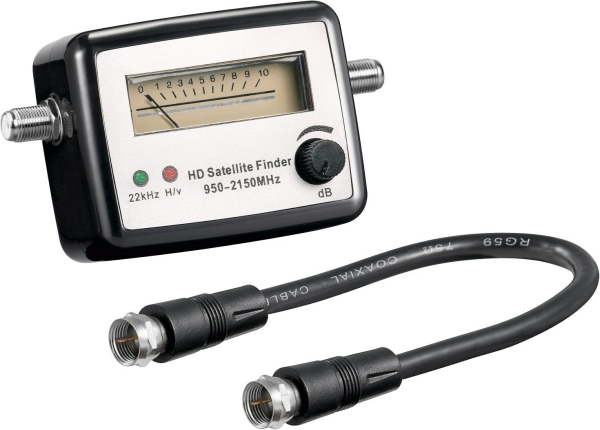 Satfinder Digital Analog HD Satelitenfinder Sat + Kabel NEU von Goobay